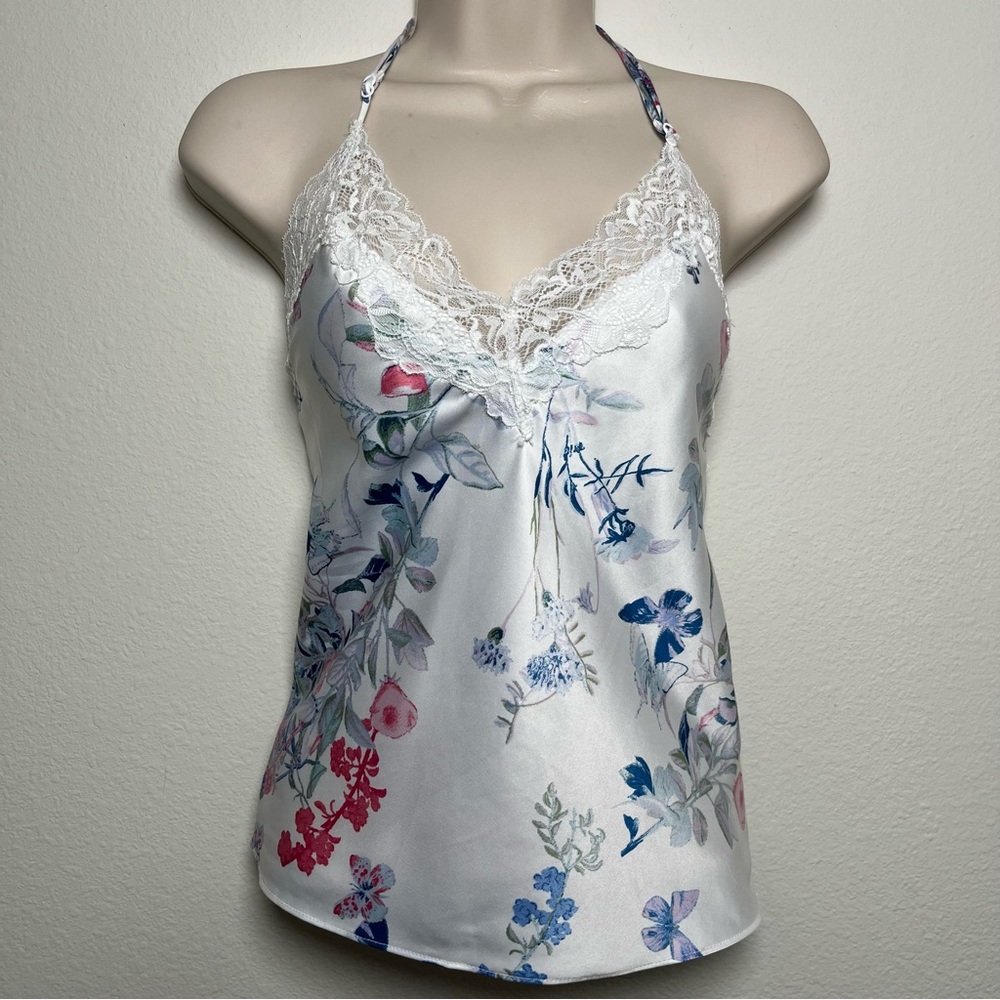 In Bloom Women Cami Lace‎ Top Small White Lace Ethereal Coquette Dollcore Floral
